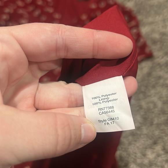 Light Flaws Madewell Red Floral Dress Size 0 - Picture 12 of 13